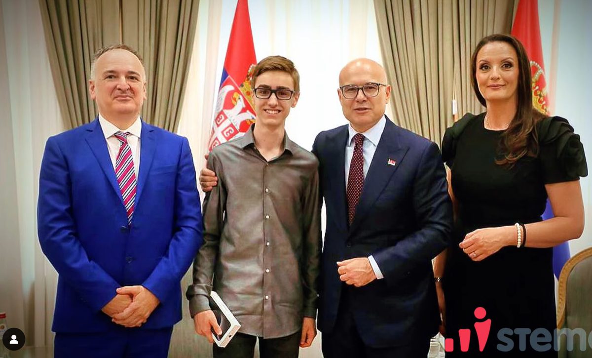 StemCo student recognized by the Prime Minister of Serbia
